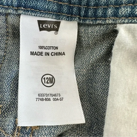 Levi’s baby  denim  overalls  12months new - Picture 4 of 10